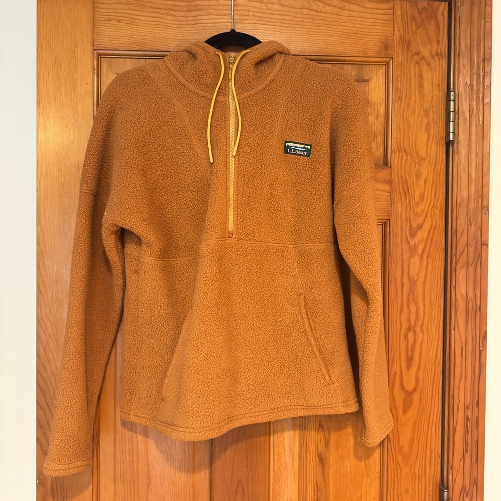 L.L. Bean Tan Zip-Up Sweater